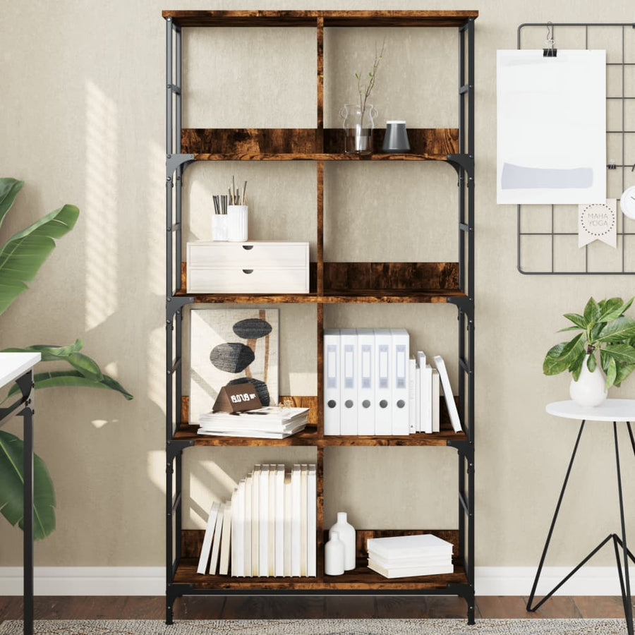 Boekenrek 78,5X33X Bewerkt Hout Kleurig 153 cm