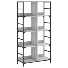 Boekenrek 78,5X33X153 Cm Bewerkt Hout Grijs Sonoma Eikenkleur