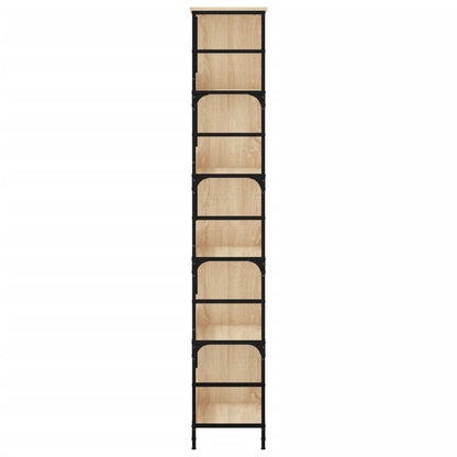 Boekenrek 78,5X33X188,5 Cm Bewerkt Hout Kleurig 188.5 cm