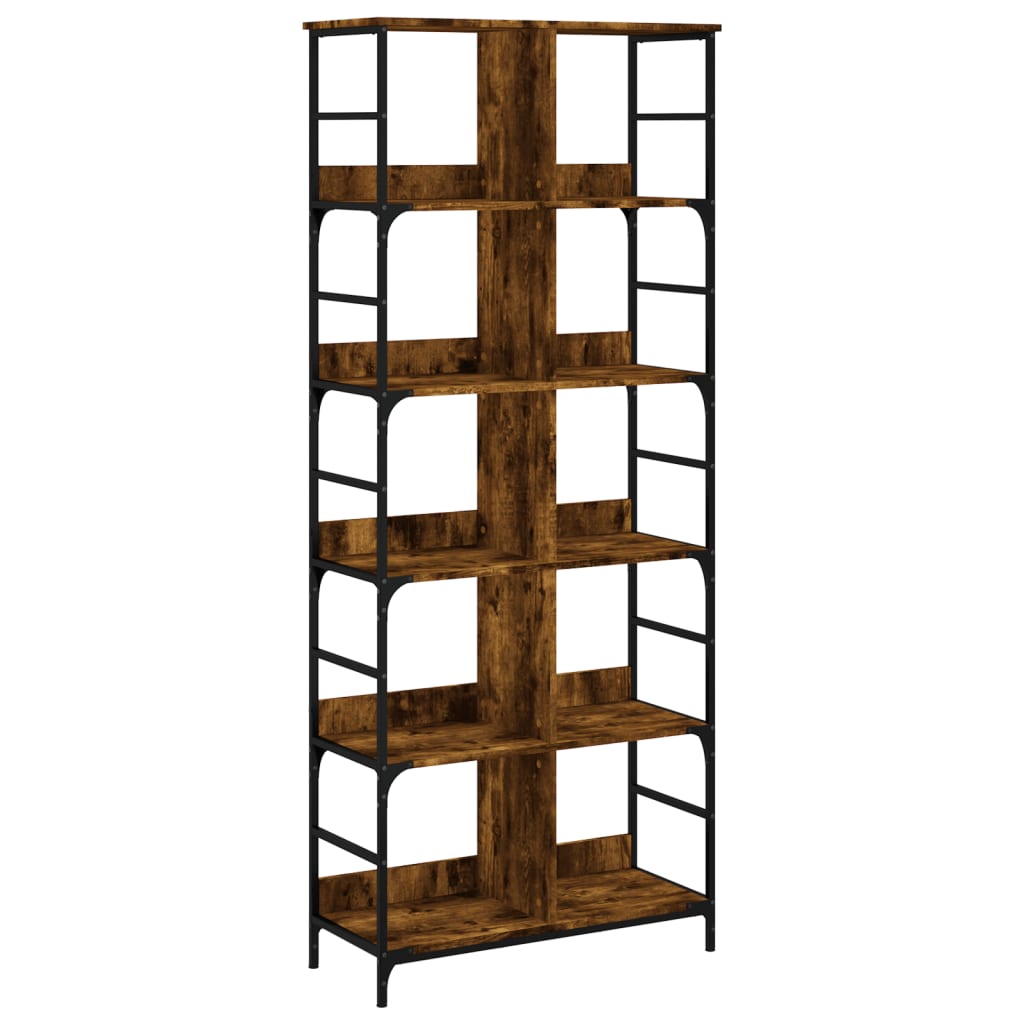 Boekenrek 78,5X33X188,5 Cm Bewerkt Hout Kleurig 188.5 cm