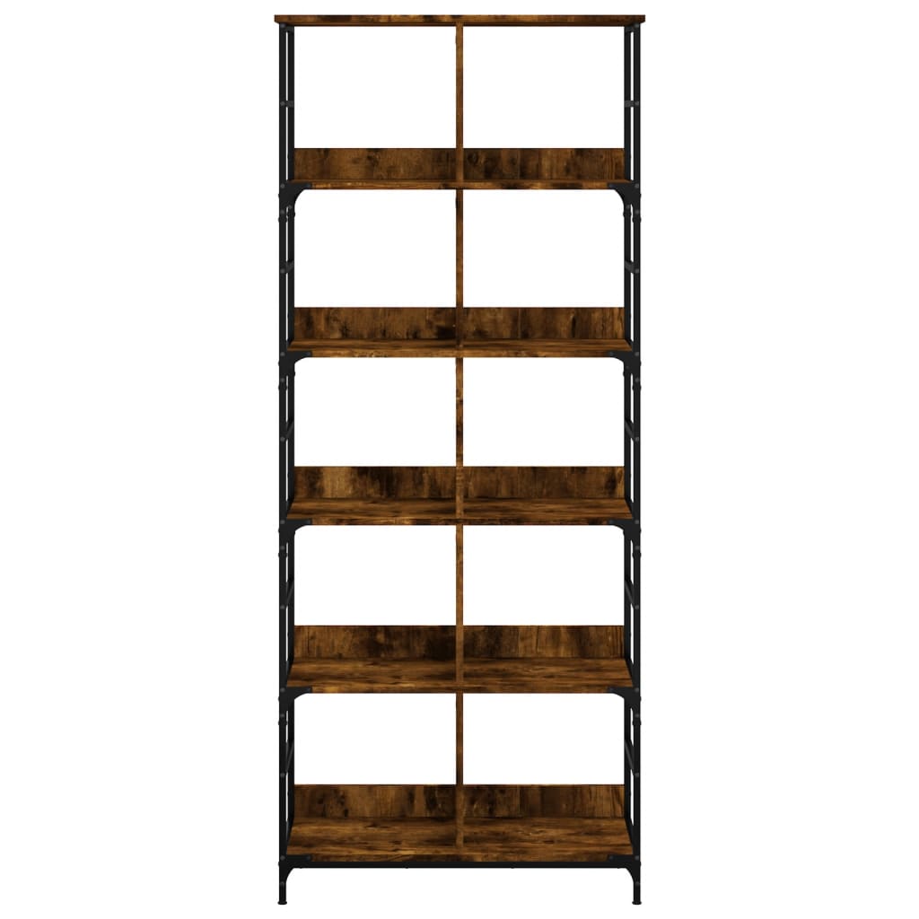Boekenrek 78,5X33X188,5 Cm Bewerkt Hout Kleurig 188.5 cm