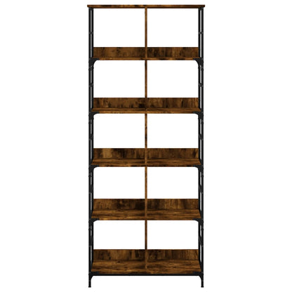 Boekenrek 78,5X33X188,5 Cm Bewerkt Hout Kleurig 188.5 cm