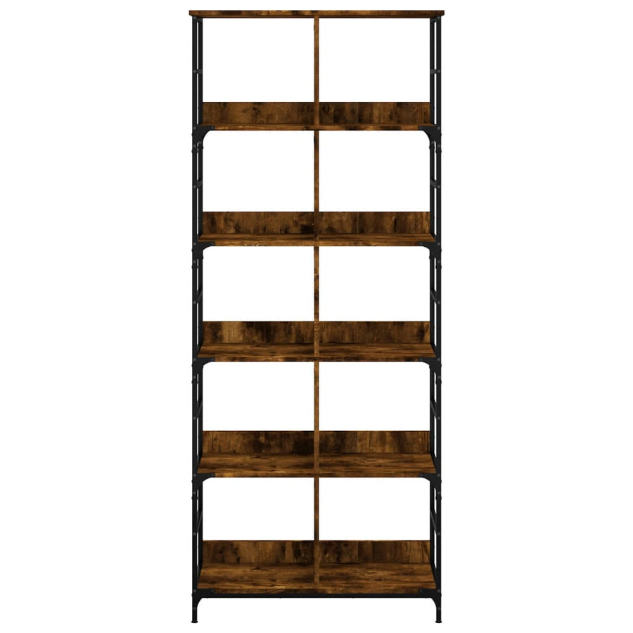 Boekenrek 78,5X33X188,5 Cm Bewerkt Hout Kleurig 188.5 cm