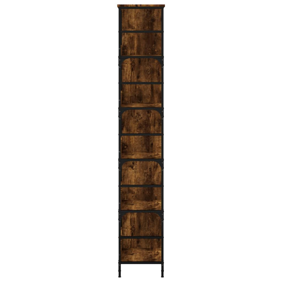 Boekenrek 78,5X33X188,5 Cm Bewerkt Hout Kleurig 188.5 cm