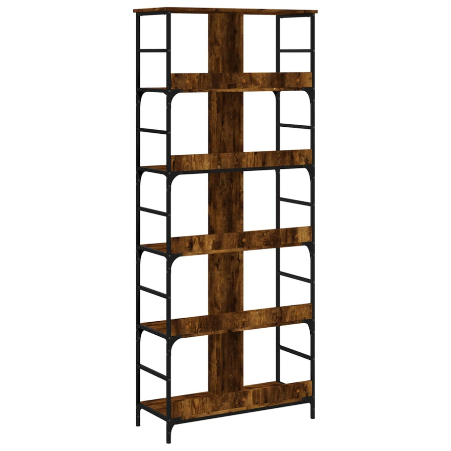 Boekenrek 78,5X33X188,5 Cm Bewerkt Hout Kleurig 188.5 cm