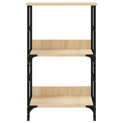 Boekenrek 50X33X82 Cm Bewerkt Hout Sonoma Eikenkleurig