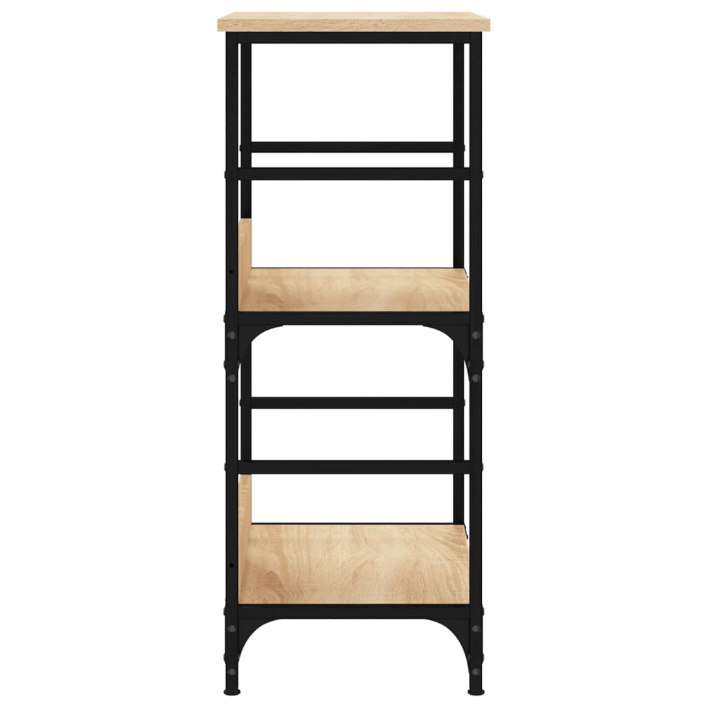 Boekenrek 50X33X82 Cm Bewerkt Hout Sonoma Eikenkleurig
