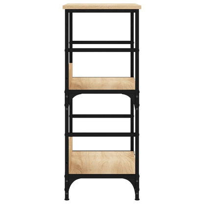 Boekenrek 50X33X82 Cm Bewerkt Hout Sonoma Eikenkleurig