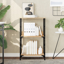 Boekenrek 50X33X82 Cm Bewerkt Hout Sonoma Eikenkleurig
