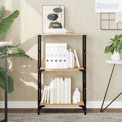 Boekenrek 50X33X82 Cm Bewerkt Hout Sonoma Eikenkleurig