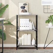 Boekenrek 50x33x82 cm grijs sonoma eiken