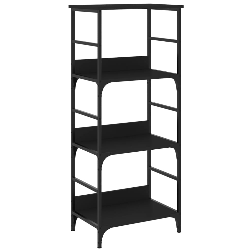 Boekenrek 50X33X117,5 Cm Bewerkt Hout Zwart