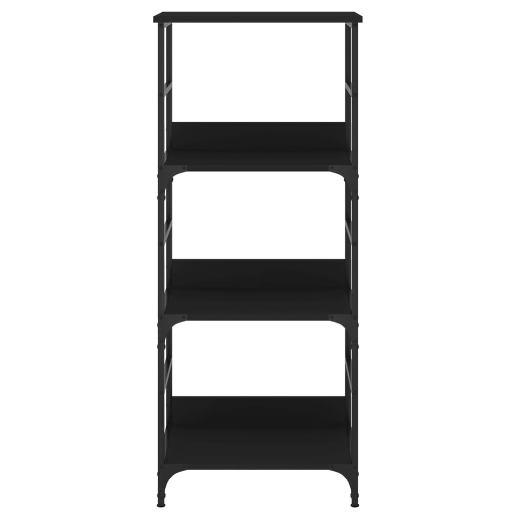 Boekenrek 50X33X117,5 Cm Bewerkt Hout Zwart