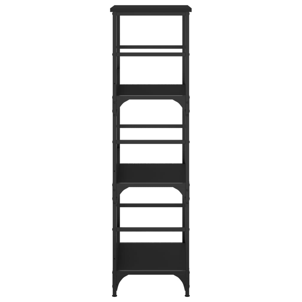 Boekenrek 50X33X117,5 Cm Bewerkt Hout Zwart