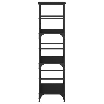Boekenrek 50X33X117,5 Cm Bewerkt Hout Zwart