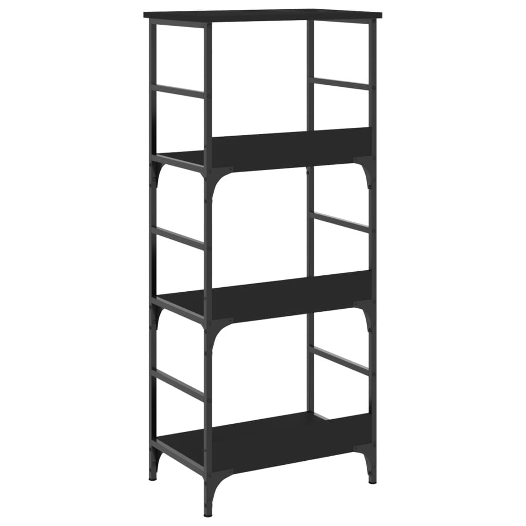 Boekenrek 50X33X117,5 Cm Bewerkt Hout Zwart