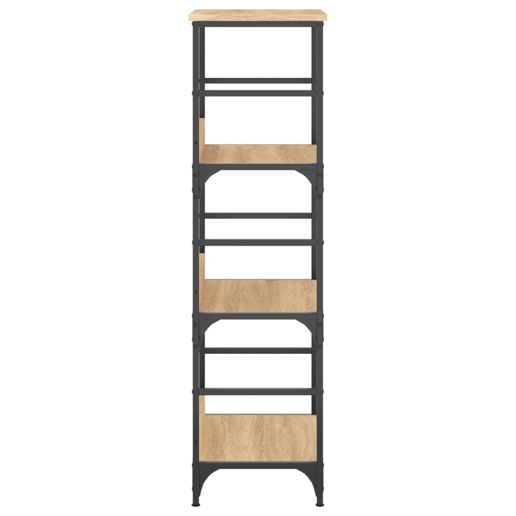 Boekenrek 50X33X117,5 Cm Bewerkt Hout Sonoma Eikenkleurig