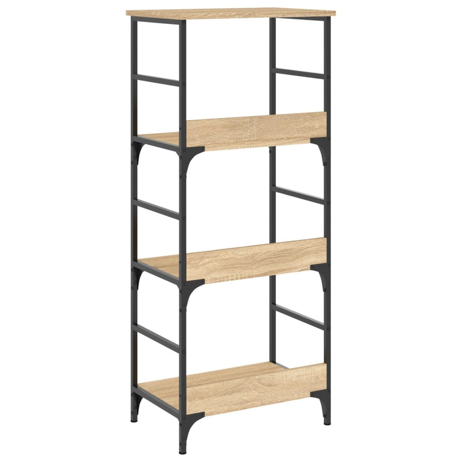 Boekenrek 50X33X117,5 Cm Bewerkt Hout Sonoma Eikenkleurig