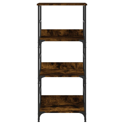 Boekenrek 50X33X117,5 Cm Bewerkt Hout Gerookt Eikenkleurig