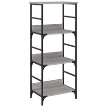Boekenrek 50X33X117,5 Cm Bewerkt Hout Grijs Sonoma Eikenkleurig