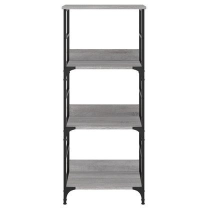Boekenrek 50X33X117,5 Cm Bewerkt Hout Grijs Sonoma Eikenkleurig