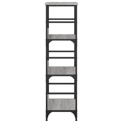 Boekenrek 50X33X117,5 Cm Bewerkt Hout Grijs Sonoma Eikenkleurig