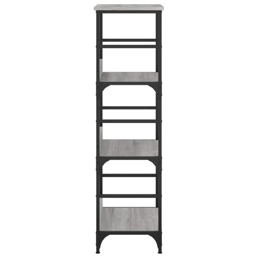Boekenrek 50X33X117,5 Cm Bewerkt Hout Grijs Sonoma Eikenkleurig