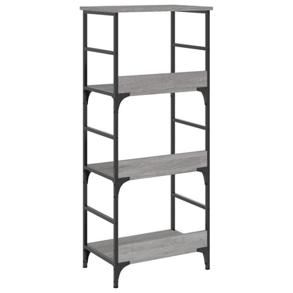 Boekenrek 50X33X117,5 Cm Bewerkt Hout Grijs Sonoma Eikenkleurig