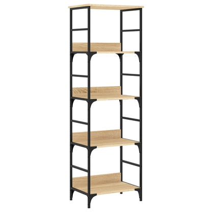 Boekenrek 50X33X153 Cm Bewerkt Hout Sonoma Eikenkleurig