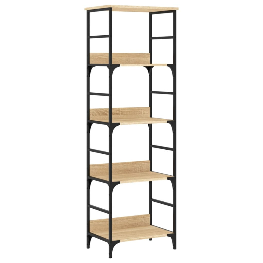 Boekenrek 50X33X153 Cm Bewerkt Hout Sonoma Eikenkleurig