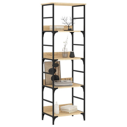 Boekenrek 50X33X153 Cm Bewerkt Hout Sonoma Eikenkleurig