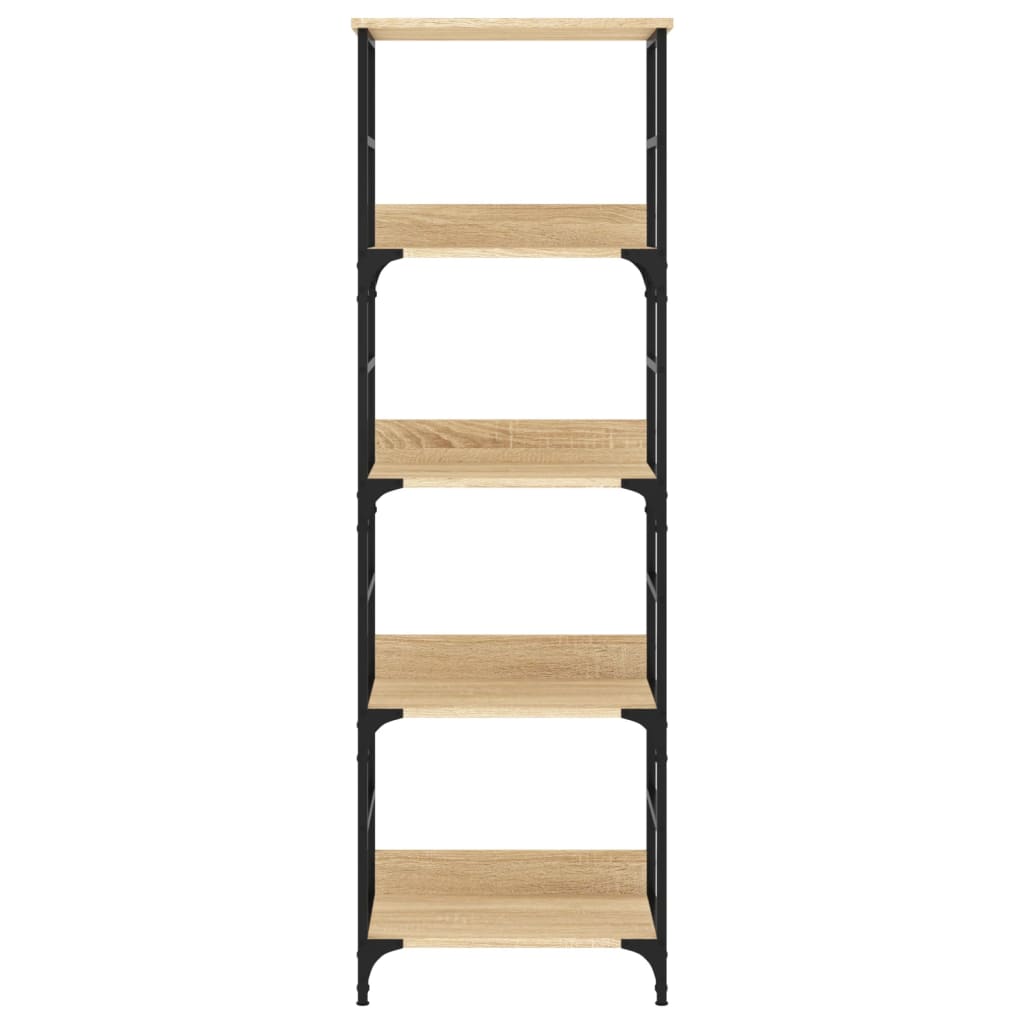 Boekenrek 50X33X153 Cm Bewerkt Hout Sonoma Eikenkleurig