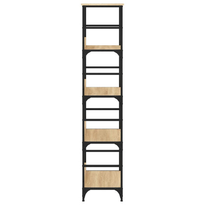 Boekenrek 50X33X153 Cm Bewerkt Hout Sonoma Eikenkleurig