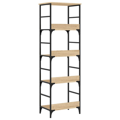 Boekenrek 50X33X153 Cm Bewerkt Hout Sonoma Eikenkleurig