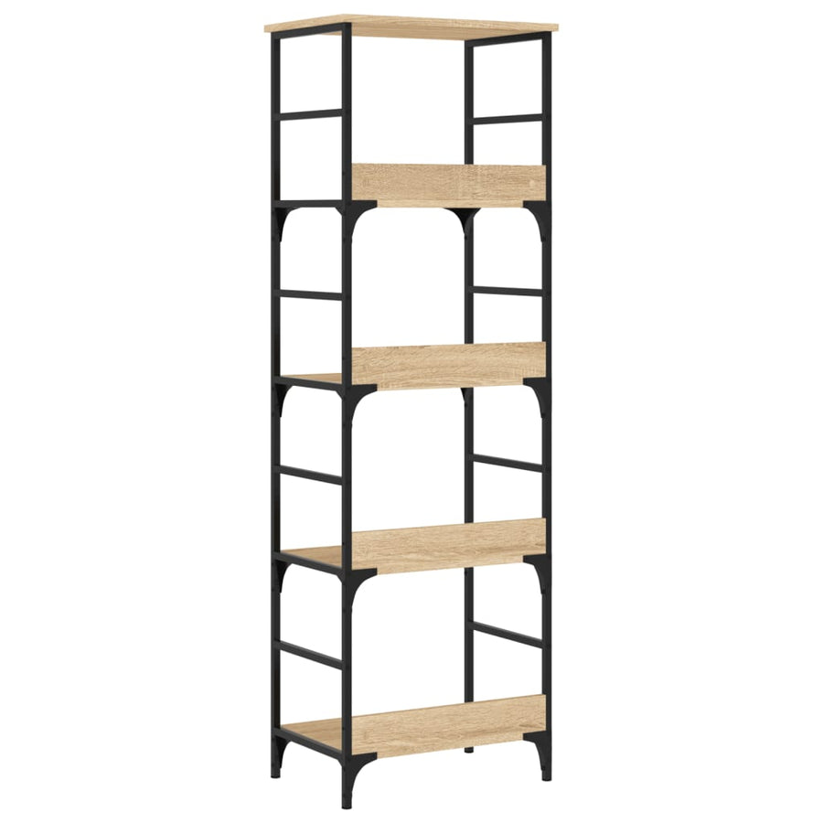Boekenrek 50X33X153 Cm Bewerkt Hout Sonoma Eikenkleurig