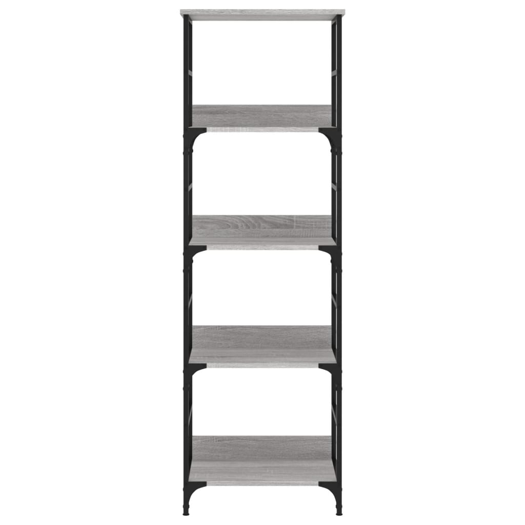 Boekenrek 50X33X Bewerkt Hout Eikenkleurig 153 cm Grijs sonoma