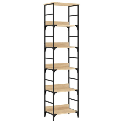 Boekenrek 50X33X188,5 Cm Bewerkt Hout Sonoma Eikenkleurig