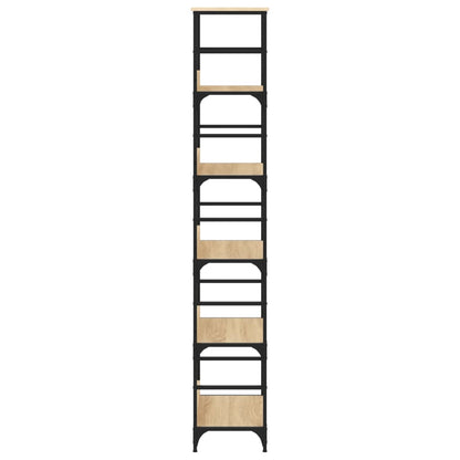 Boekenrek 50X33X188,5 Cm Bewerkt Hout Sonoma Eikenkleurig