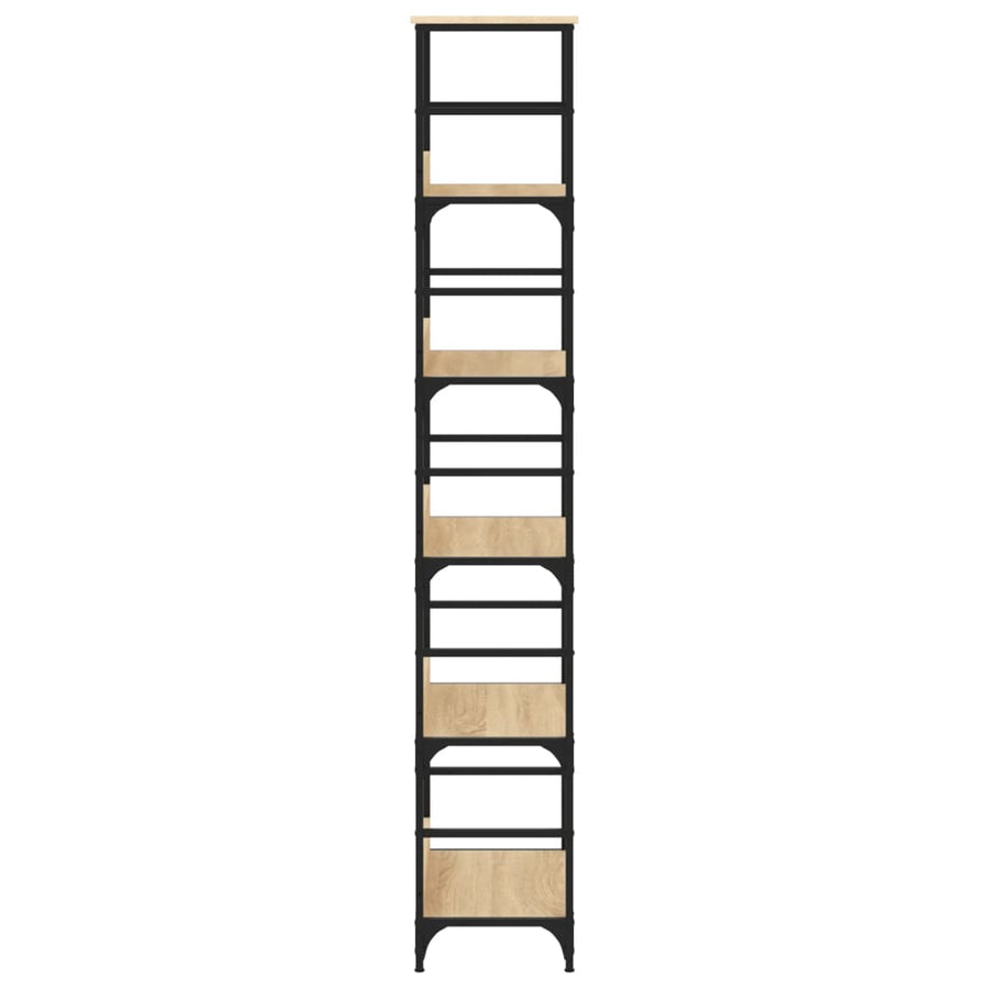 Boekenrek 50X33X188,5 Cm Bewerkt Hout Sonoma Eikenkleurig