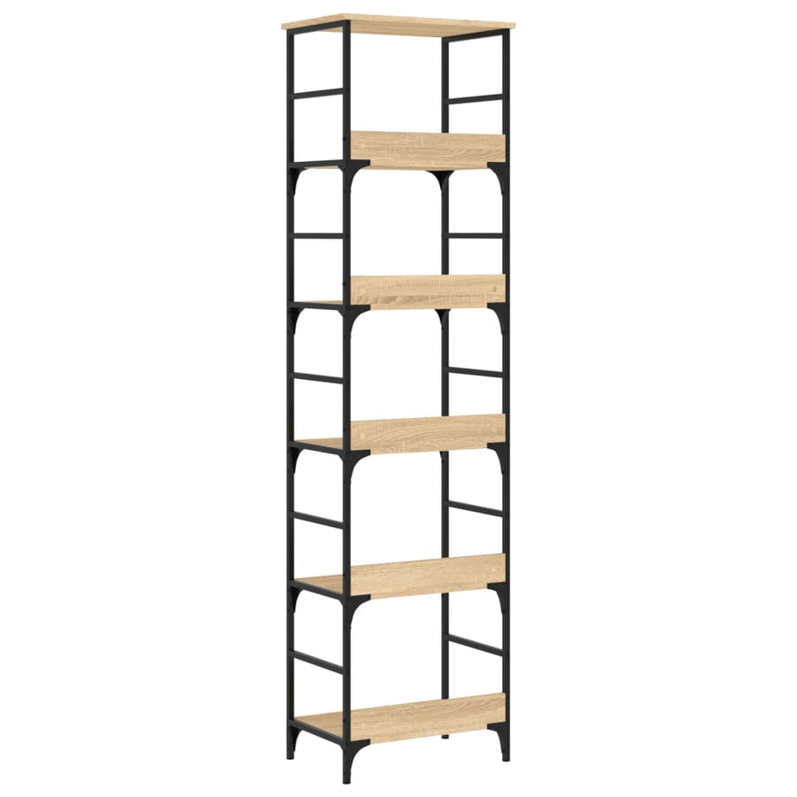 Boekenrek 50X33X188,5 Cm Bewerkt Hout Sonoma Eikenkleurig