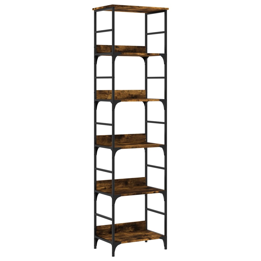 Boekenrek 50X33X188,5 Cm Bewerkt Hout Kleurig 188.5 cm