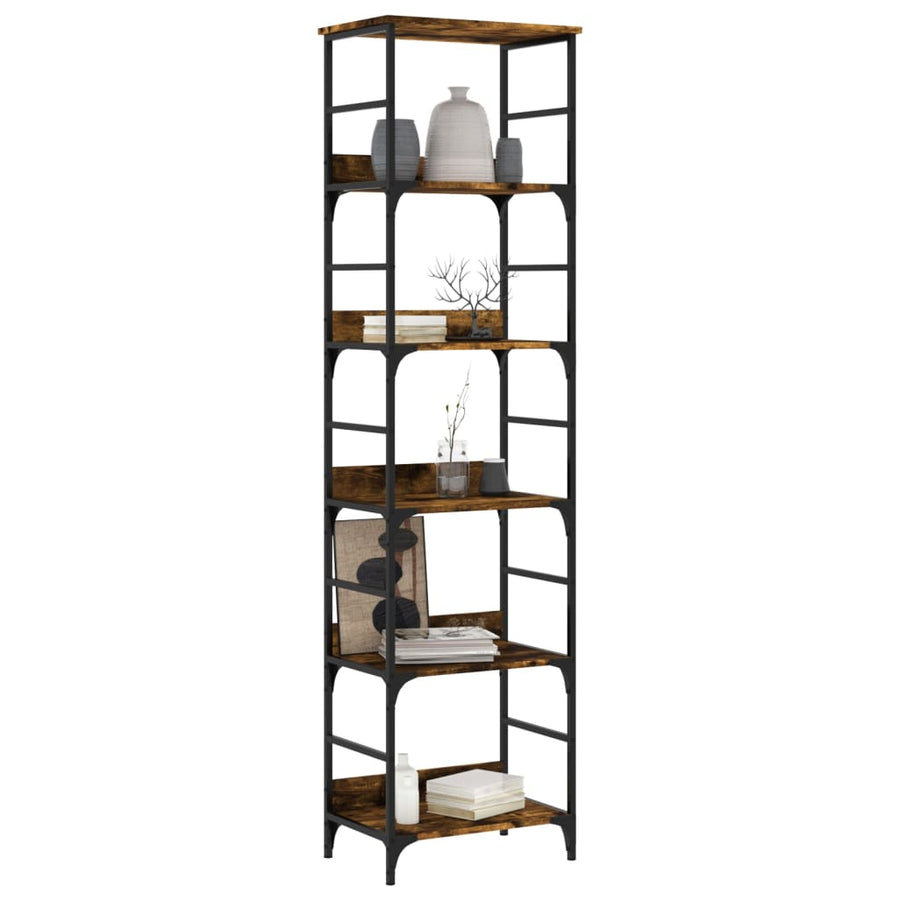 Boekenrek 50X33X188,5 Cm Bewerkt Hout Kleurig 188.5 cm