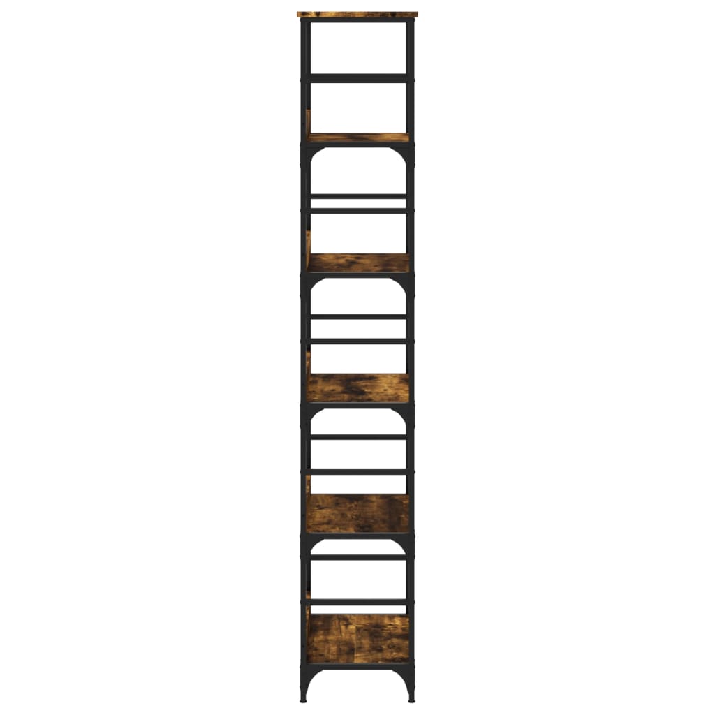 Boekenrek 50X33X188,5 Cm Bewerkt Hout Kleurig 188.5 cm