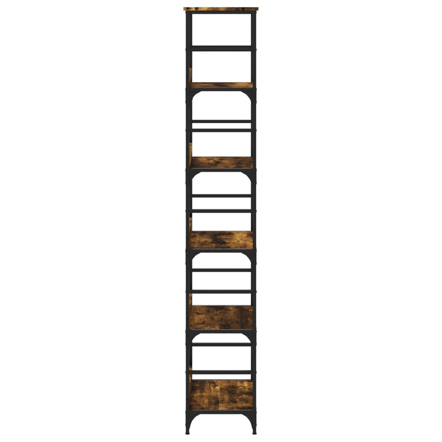 Boekenrek 50X33X188,5 Cm Bewerkt Hout Kleurig 188.5 cm
