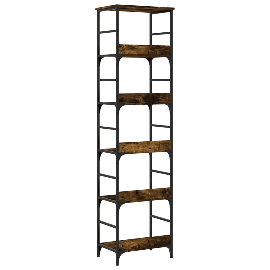 Boekenrek 50X33X188,5 Cm Bewerkt Hout Kleurig 188.5 cm