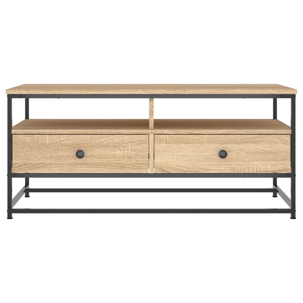 Salontafel Bewerkt Hout Kleurig 100 x 51 x 45 cm Sonoma eiken