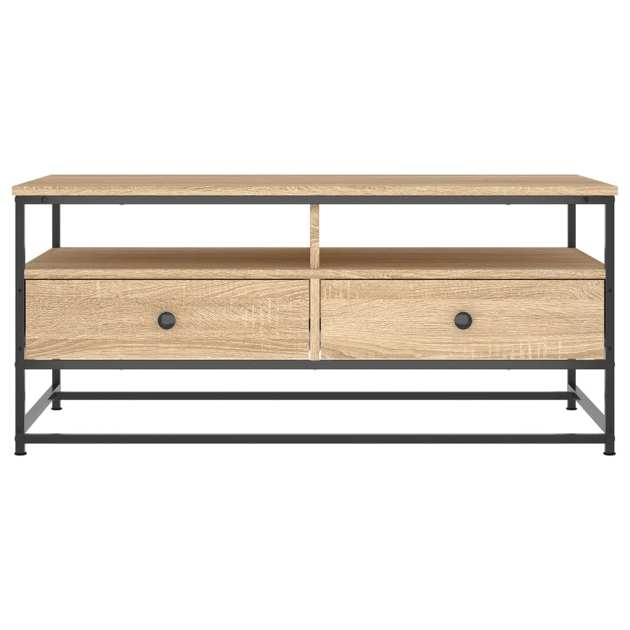 Salontafel Bewerkt Hout Kleurig 100 x 51 x 45 cm Sonoma eiken