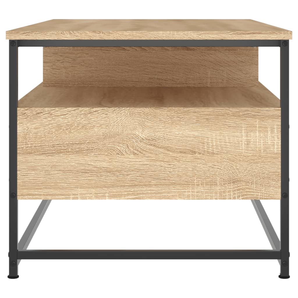 Salontafel Bewerkt Hout Kleurig 100 x 51 x 45 cm Sonoma eiken