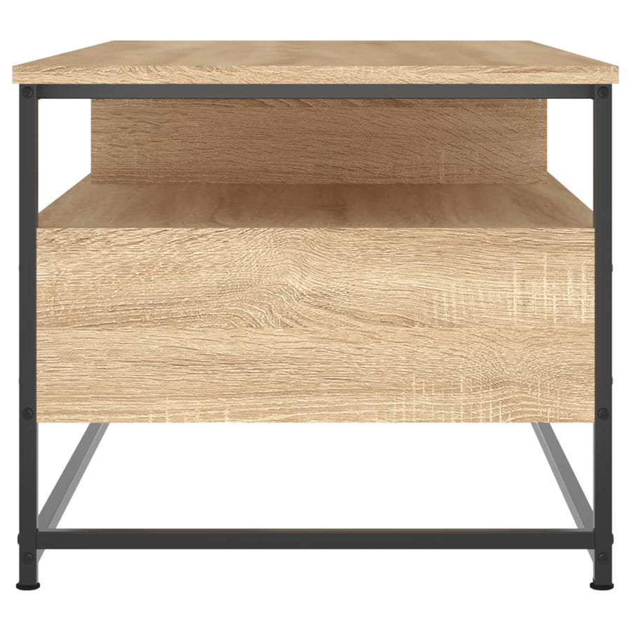 Salontafel Bewerkt Hout Kleurig 100 x 51 x 45 cm Sonoma eiken