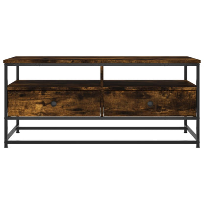 Salontafel Bewerkt Hout Kleurig 100 x 51 x 45 cm Gerookt eiken